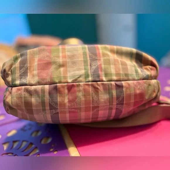 COACH Pink Poppy Plaid Satchel - Picture 3 of 16